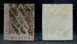 ANTICHI STATI - TOSCANA - 1851 - 9 Crazie (8) Usato - Margini Toccati (450) - Sonstige & Ohne Zuordnung