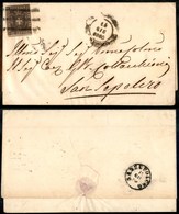 ANTICHI STATI - TOSCANA - Arezzo (sbarre Corte - P.ti 9) - 10 Cent (19) Su Lettera Per S. Sepolcro Del 14.6.60 - Stretto - Autres & Non Classés