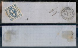 ANTICHI STATI - TOSCANA - Amb. Firenze Livorno 2 (P.ti 7) - 15 Cent (12 - Regno) Su Frammento - Sonstige & Ohne Zuordnung