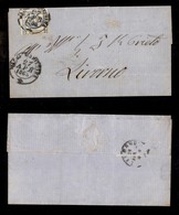 ANTICHI STATI - TOSCANA - Massa Marittima (P.ti 3) - 15 Cent (12 - Regno) Su Lettera Per Livorno Del 27.4.1863 - Sonstige & Ohne Zuordnung