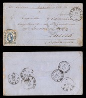 ANTICHI STATI - TOSCANA - Viareggio (P.ti 3) - 15 Cent (12 - Regno) Su Busta Per Lucera Del 25.7.63 (Livorno Napoli Via  - Autres & Non Classés