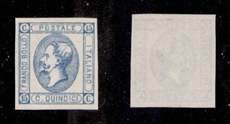 REGNO D'ITALIA - POSTA ORDINARIA - 1863 - 15 Cent (12 - Celeste Chiaro) Nuovo Senza Gomma (650) - Other & Unclassified