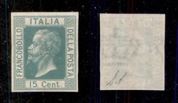 REGNO D'ITALIA - POSTA ORDINARIA - 1864 - Saggi - 15 Cent Verde (Bolaffi P21p - Unificato S18B) - Gomma Integra - Diena  - Altri & Non Classificati