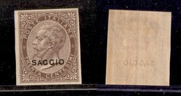 REGNO D'ITALIA - POSTA ORDINARIA - 1863 - Saggi De La Rue - 30 Cent (L19) - Gomma Originale (260) - Autres & Non Classés