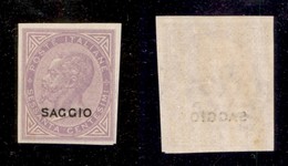 REGNO D'ITALIA - POSTA ORDINARIA - 1863 - Saggi De La Rue - 60 Cent (L21) Non Dentellato - Gomma Integra (390) - Sonstige & Ohne Zuordnung