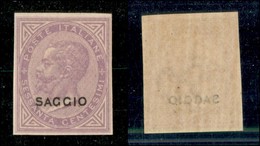 REGNO D'ITALIA - POSTA ORDINARIA - 1863 - Saggi De La Rue - 60 Cent (L21) Non Dentellato - Gomma Originale (260) - Autres & Non Classés