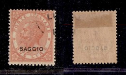 REGNO D'ITALIA - POSTA ORDINARIA - 1863 - Saggi De La Rue - 2 Lire (L22) Con Annullo Sperimentale - Autres & Non Classés