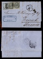 REGNO D'ITALIA - POSTA ORDINARIA - 20 Cent Su 15 (25) + Due 5 Cent De La Rue (16) - Lettera Da Firenze A Zurigo Del 23.1 - Autres & Non Classés