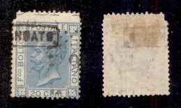 REGNO D'ITALIA - POSTA ORDINARIA - 1867 - 20 Cent (26cb) - Dentellatura Superiore Spostata Sul Bordo Con Diciture Margin - Autres & Non Classés