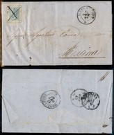 REGNO D'ITALIA - POSTA ORDINARIA - 20 Cent (26) Annullato Con Croce A Penna - Lettera Da Serra S. Bruno A Messina Del 12 - Autres & Non Classés