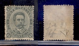 REGNO D'ITALIA - POSTA ORDINARIA - 1889 - 45 Cent (46) - Gomma Originale Non Fresca - ED + Wolf + Fiecchi (1.100) - Autres & Non Classés