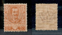 REGNO D'ITALIA - POSTA ORDINARIA - 1901 - 20 Cent Floreale (72) - Gomma Integra - Ben Centrato - Sonstige & Ohne Zuordnung