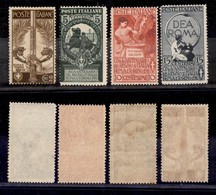 REGNO D'ITALIA - POSTA ORDINARIA - 1911 - Unità D’Italia (92/95) - Serie Completa - Gomma Integra (400) - Autres & Non Classés