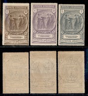 REGNO D'ITALIA - POSTA ORDINARIA - 1923 - Camicie Nere (147/149) - Serie Completa - Gomma Originale (120) - Sonstige & Ohne Zuordnung