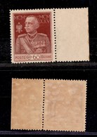 REGNO D'ITALIA - POSTA ORDINARIA - 1925 - Giubileo - 60 Cent (186d) Bordo Foglio Con Filigrana Corona - Gomma Integra (1 - Sonstige & Ohne Zuordnung