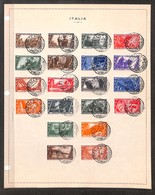 REGNO D'ITALIA - POSTA ORDINARIA - 1932 - Decennale (325/340 + Aerea 42/43 + Espressi 17/18) - Serie Completa Usata Su F - Autres & Non Classés