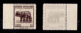 REGNO D'ITALIA - LUOGOTENENZA - 1944 - 50 Cent (515Ao) Con Doppia Stampa (120) - Sonstige & Ohne Zuordnung