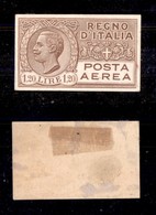 REGNO D'ITALIA - POSTA AEREA - 1927 - Prova Di Conio - 1,20 Lire (6 - Aerea) - Cartoncino Gessato - Sempre Senza Gomma - - Sonstige & Ohne Zuordnung