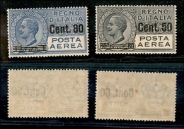 REGNO D'ITALIA - POSTA AEREA - 1927 - Soprastampati (8/9) - Serie Completa - Gomma Integra (250) - Autres & Non Classés