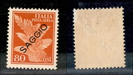 REGNO D'ITALIA - POSTA AEREA - 1930 - Saggi - 80 Cent (13 - Aerea) - Gomma Originale - Autres & Non Classés