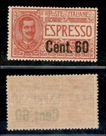 REGNO D'ITALIA - ESPRESSI - 1922 - 60 Cent Su 50 (6) - Gomma Integra (200) - Autres & Non Classés