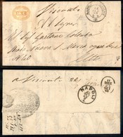 REGNO D'ITALIA - SEGNATASSE - Visconti (manoscritto) Ripetuto Al Retro (con Data) - 10 Cent (1 - Segnatasse) - Circolare - Autres & Non Classés