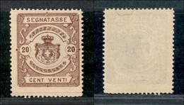 REGNO D'ITALIA - SEGNATASSE - 1870 - Saggi - 20 Cent (Unificato 68) - Gomma Integra - Autres & Non Classés
