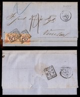 REGNO D'ITALIA - SEGNATASSE - Coppia Del 60 Cent (10 - Segnatasse) Su Lettera Da Corfù A Venaria Del 30 Aprile 1871 - Fo - Autres & Non Classés