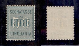 REGNO D'ITALIA - SEGNATASSE - 1884 - 50 Lire (15) - Gomma Integra - Ottima Centratura (900) - Autres & Non Classés