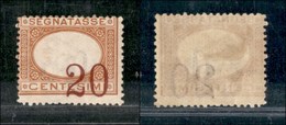 REGNO D'ITALIA - SEGNATASSE - 1894 - 20 Cent (22c) Con Cifre In Basso A Sinistra - Gomma Originale (600) - Autres & Non Classés