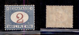 REGNO D'ITALIA - SEGNATASSE - 1903 - 2 Lire (29) - Gomma Originale - Ottimamente Centrato (200) - Sonstige & Ohne Zuordnung