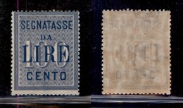 REGNO D'ITALIA - SEGNATASSE - 1903 - 100 Lire (32) - Gomma Integra (250) - Sonstige & Ohne Zuordnung