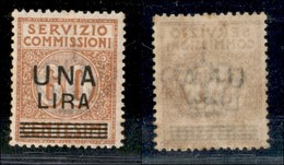 REGNO D'ITALIA - SEGNATASSE VAGLIA - 1925 - 1 Lira Su 60 Cent Servizio Commissioni (5) - Gomma Integra (275) - Otros & Sin Clasificación