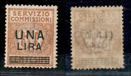 REGNO D'ITALIA - SEGNATASSE VAGLIA - 1925 - 1 Lira Su 60 Cent Servizio Commissioni (5) - Gomma Integra (275) - Autres & Non Classés
