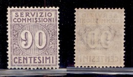 REGNO D'ITALIA - SERVIZIO COMMISSIONI - 1913 - 90 Cent (3) - Gomma Originale (110) - Autres & Non Classés