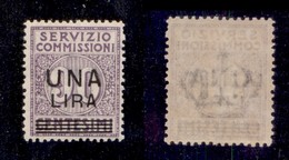 REGNO D'ITALIA - SERVIZIO COMMISSIONI - 1925 - 1 Lira Su 90 Cent (6) - Gomma Integra (325) - Autres & Non Classés