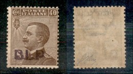 REGNO D'ITALIA - BLP - 1921 - 40 Cent (4C - Vinacea) - Gomma Originale - Oliva (140) - Sonstige & Ohne Zuordnung