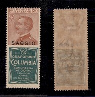 REGNO D'ITALIA - PUBBLICITARI - 1924 - Saggi - 30 Cent Colombia (9) - Gomma Integra - Sonstige & Ohne Zuordnung