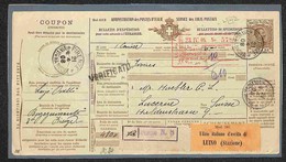 REGNO D'ITALIA - VARIE - Bollettino Pacchi Postali Da 1,25 Lire (Mod. 402b) Da Firenze A Lucerna Del 21.4.1908 - Cert. R - Andere & Zonder Classificatie