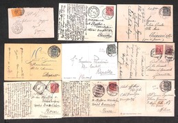 REGNO D'ITALIA - NAVIGAZIONE - Natante Colico Como - 1883/1929 - 9 Cartoline + Una Bustina Con Annulli Del Periodo - Autres & Non Classés