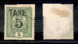 OCCUPAZIONI - BOLZANO 3 - 1918 - Taxe 5 Su 5 Heller (66) Usato (165) - Other & Unclassified
