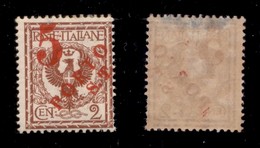 OCCUPAZIONI - BOLZANO 3 - 1919 - 5 Porto S.T. Su 2 Cent (145a) - Soprastampe Spaziate - Gomma Originale (320) - Sonstige & Ohne Zuordnung