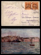 OCCUPAZIONI - VENEZIA GIULIA - 6 Heller (3) - Coppia Su Cartolina Da Trieste A Firenze Del 13.12.18 - Autres & Non Classés
