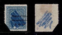 OCCUPAZIONI - VENEZIA GIULIA - 1918 - Demonetizzato - 2 Kronen (15/Igcaa) Fili Di Seta + Soprastampa Spostata (A A Caval - Andere & Zonder Classificatie