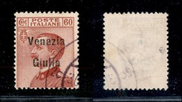 OCCUPAZIONI - VENEZIA GIULIA - 1918/1919 - 60 Cent Soprastampato (28) - Usato (350) - Sonstige & Ohne Zuordnung