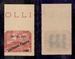 OCCUPAZIONI - FIUME - 1922 - 60 Cent (184o) Bordo Foglio - Non Dentellato In Alto - Gomma Integra (450) - Otros & Sin Clasificación