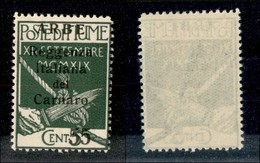 OCCUPAZIONI - ARBE - 1920 - 55 Cent Su 5 (10) - Gomma Integra (300) - Autres & Non Classés