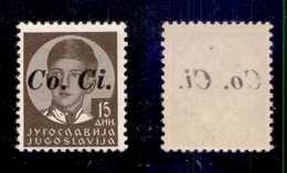 OCCUPAZIONI - LUBIANA - 1941 - 15 Din (14h) Con Decalco - Gomma Integra (1.650) - Sonstige & Ohne Zuordnung