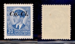 OCCUPAZIONI - LUBIANA - 1941 - 20 Din (16) - Soprastampa In Alto - Gomma Integra - Non Catalogato - Sonstige & Ohne Zuordnung