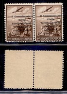 OCCUPAZIONI - LUBIANA - 1941 - 50 Para (1fcd) - Coppia Con Soprastampa Spostata (un Rombo A Sinistra) + I Senza Punto (v - Andere & Zonder Classificatie